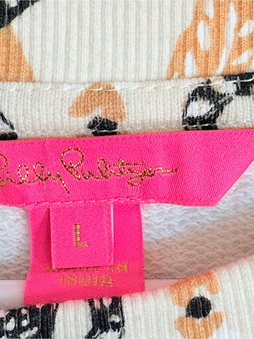 Lilly Pulitzer Zelek Cotton Pullover in "Deeper Coconut Lil Stir It Up" - Picture 3 of 3